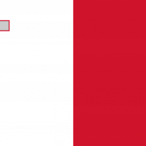 Σημαία Μάλτας Από Πλεκτό Πολυεστέρα Με Διπλές Ραφές (γαζιά) 90x135cm