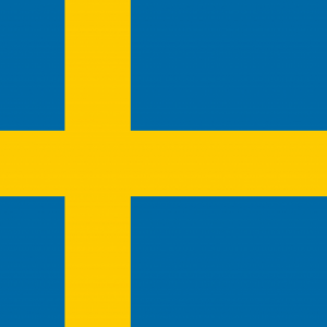 Σημαία Σουηδίας Από Πλεκτό Πολυεστέρα Με Διπλές Ραφές (γαζιά) 70x100cm