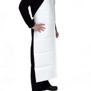Anta Uniforms Ποδιά Λαιμού Πλαστική 70×120 Σε Άσπρο Χρώμα