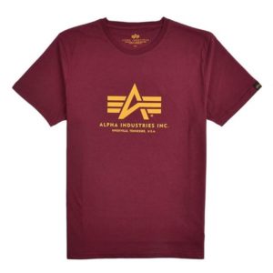 Alpha Industries Ανδρική Κοντομάνικη Μπλούζα Basic Burgundy