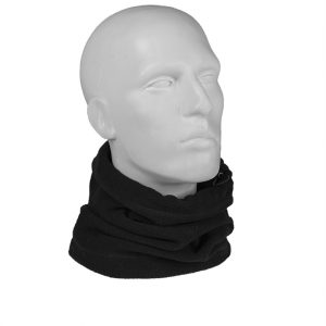 Mil-Tec Fleece Neck Warmer Περιλαίμιο Ελαστικό Σε Μαύρο Χρώμα