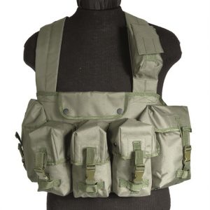 Mil-Tec Γιλέκο Μάχης Chest Rig Με 6 Θήκες Χακί