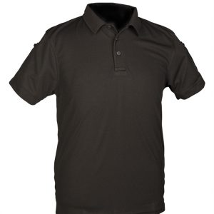 Mil-Tec Quick Dry Μπλούζα Polo Αντιιδρωτική Σε Μαύρο Χρώμα