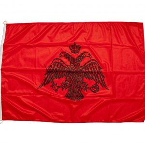 Σημαία Βυζαντινή Κόκκινη Από Πλεκτό Πολυεστέρα Με Διπλές Ραφές 120×200εκ.